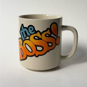 Vintage 1985 The Boss ceramic coffee mug Korea
